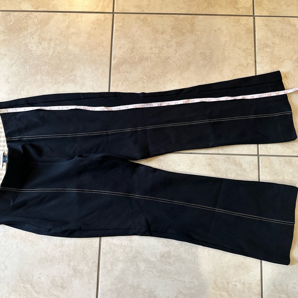 Anthropologie Black Boot Cut Flare Pants - Picture 4 of 6